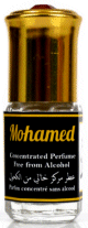 Parfum concentre sans alcool Musc d'Or "Mohamed" (Mohammed - 3 ml) - Pour hommes