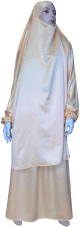 Jilbab deux pièces (Cape + Jupe) - Tissu de qualité supérieure - Couleur beige Jilbab deux pièces (Cape + Jupe) - Tissu de qualité supérieure - Couleur beige