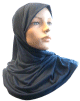 Foulard hijab 1 piece de couleur bleu