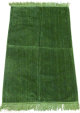 Tapis de priere musulman en velours de couleur vert claire unie