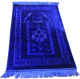Tapis de luxe Grand Confort (rembourre et ultra-confortable) bleu roi - Motif Kaaba