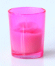 Bougie parfumee sous forme de fleur de couleur rose claire