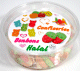 Guimauve halal Arc-en-ciel Colore Torsion (Marshmallow Rainbow Twist) - Boite de 80g net