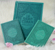Pack Cadeau Musulman Vert-Bleu avec 3 livres en francais/arabe/phonetique : Le Saint Coran, Chapitre Amma (Petites sourates) et La Citadelle du Musulman (Invocations)