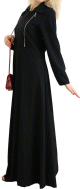 Robe tres longue evasee avec zip (Plusieurs couleurs disponibles)