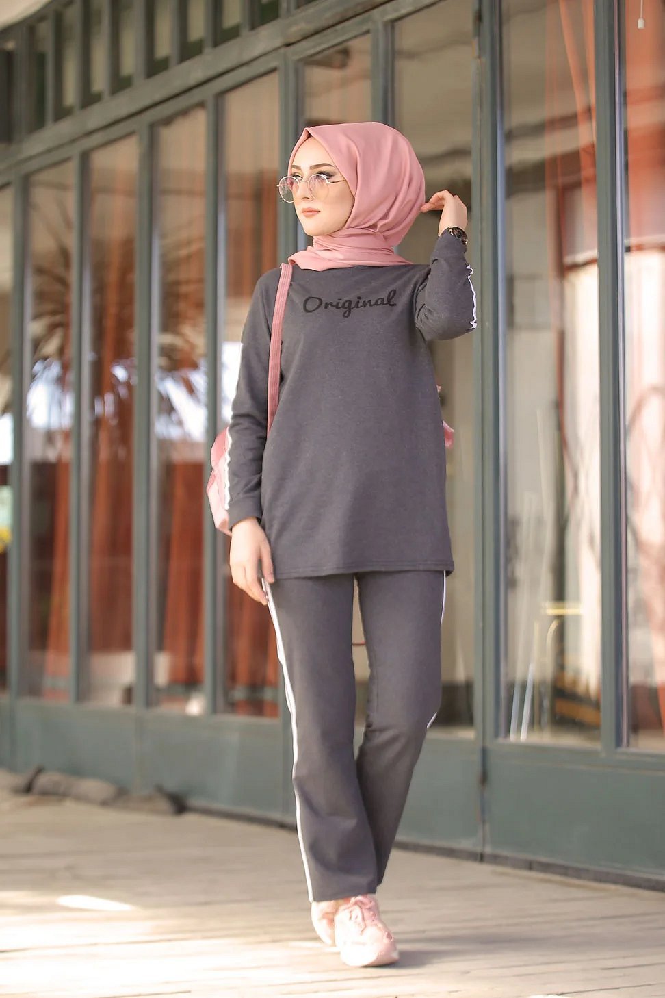 Ensemble survêtement femme 2 pièces (Vetement Hijab Sport pour