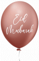 Ballons Eid Mubarak - Couleur rose et avec paillettes/confettis (Paquet de 6 ballons)
