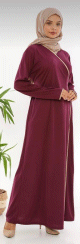 Kimono pour femme (Tenue adaptee pour hijab) - Couleur violet