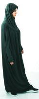 Jilbab ample une piece - Marque Best Ummah (Boutique Jilbeb femme musulmane) - Couleur Vert sapin