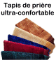 Lot de 2 tapis de priere ultra-confortables et ultra-doux - Sajjada grande taille (80 x 120 cm) avec motifs