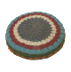 Grattoire / Mhekka artisanal marocain de forme ronde en tissu pour le bain