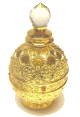 Parfum concentre Musc d'Or "Amira" (10 ml) - Pour femmes Dans une jolie bouteille sous forme de Boule doree